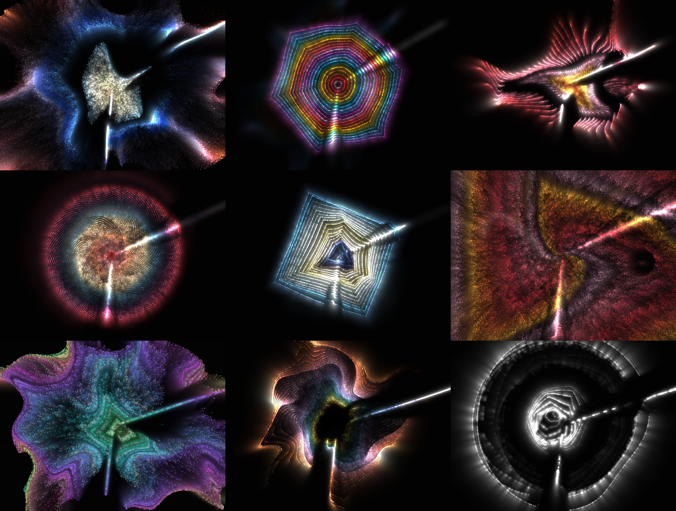 Some variations produced by the algorithm